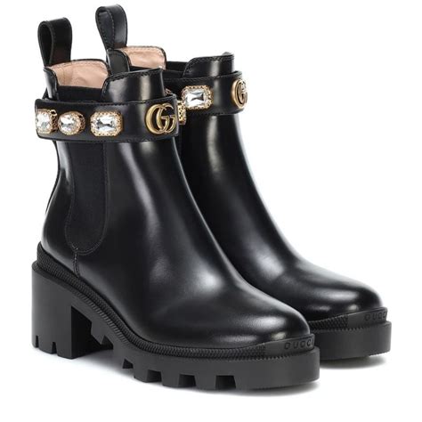 gucci bling boots|gucci designer ankle boots.